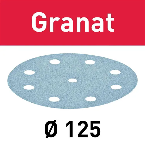 Festool Abrasive sheet STF D125/8 - P120 GR/10 Granat