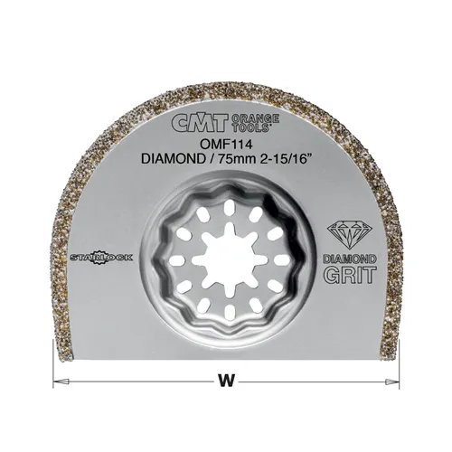 CMT Starlock Diamond Coated Extra-Long Life Radial Saw Blade for Concrete & Brick - 75 mm, 5pc Set