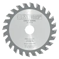 CMT Conical Scoring Blade for CNC Panel Sizing Machine - D200x4,3-5,5 d65 Z36 HW