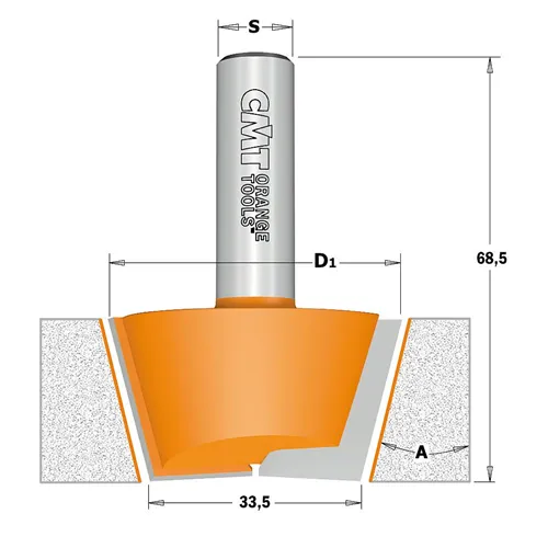 Repair Set for CORIAN, 2pcs, S=12 mm,D=47,5mm