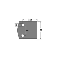 IGM Blank Chip Limiters - LB32,5, 40x16x4 mm SP 2pcs