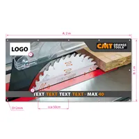 Banner CMT 02 Saw blades - size 2x1m