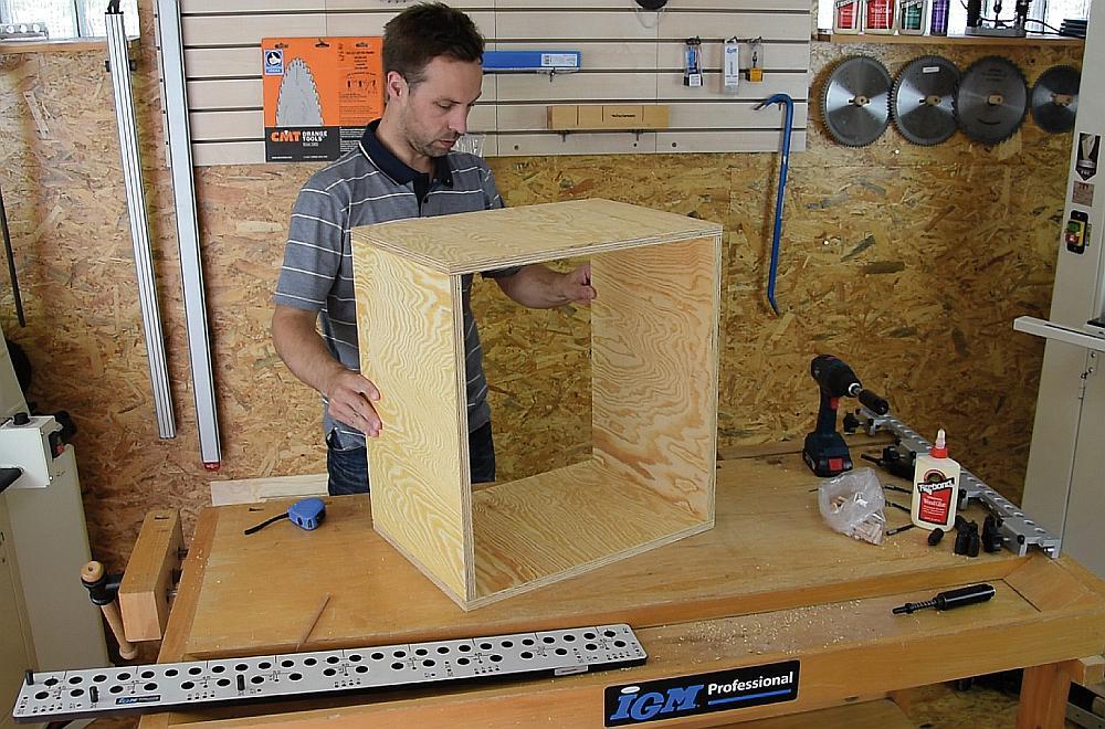 Step-by-step dowel joint production  - complete setup