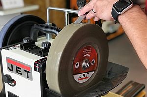 Visit our Customer Centres and learn how to sharpen your tools using the JET Wet Sharpener