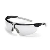 Uvex i-3 Safety Glasses, clear lens, black-gray