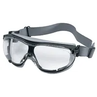 Uvex Carbonvision Compact Safety Goggles, Clear Lens, Neoprene Headband