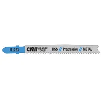 CMT Jig Saw Blade HSS Progressive Metal 123 X - L100 I75 TS1,2-2,6 (set 5pcs)