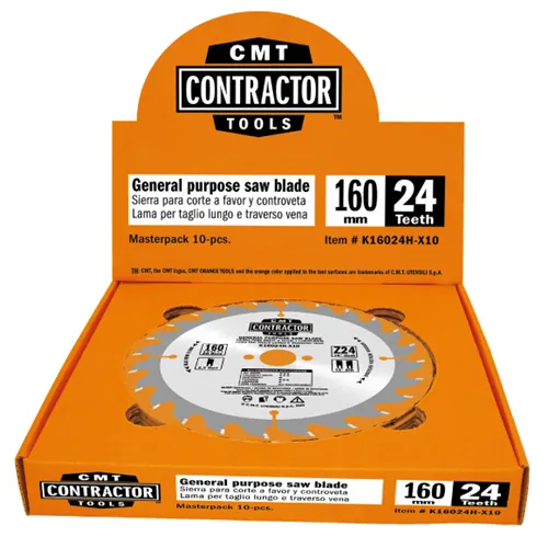 CMT Contractor Saw Blade for Wood - D216x2,4 d30 Z24 HW