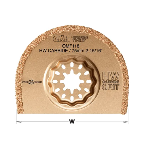 CMT Starlock Carbide Grit Radial Saw Blade for Concrete & Brick - 75 mm