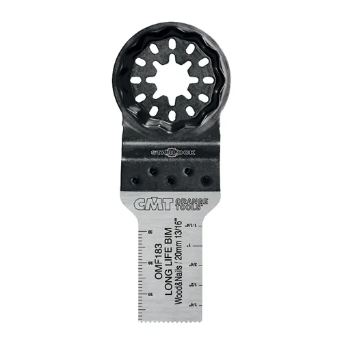 CMT Starlock Plunge & Flush-Cut BIM for Wood & Nails, Long Life - 20 mm, 5pc Set