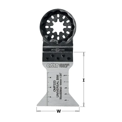 CMT Starlock Plunge & Flush-Cut BIM for Wood & Metal, Long Life - 44 mm, 50pc Set