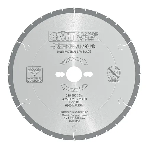 CMT Xtreme Diamond Multi-Material Saw Blade - D250x2,5 d30 Z36