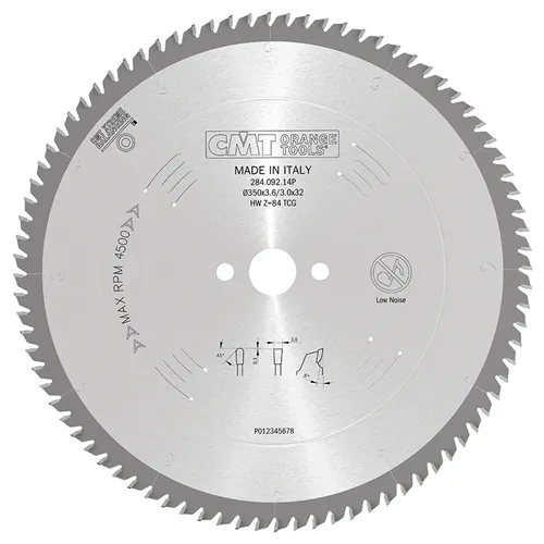 CMT Saw Blade for Non-ferrous Metal and Plastic - D350x3,2 d32 Z92 HW