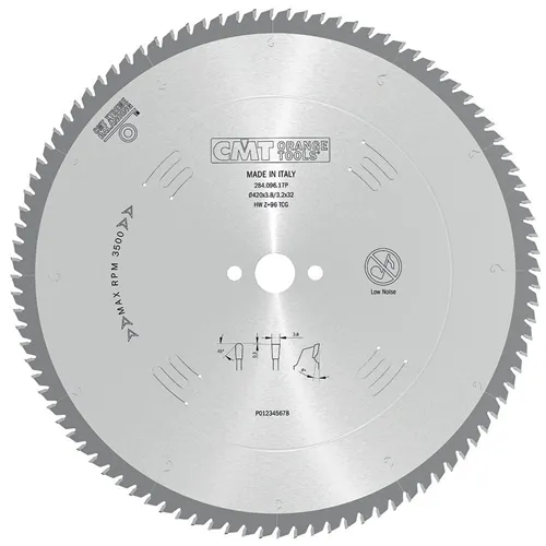 CMT Saw Blade for Non-ferrous Metal and Plastic - D420x3,8 d32 Z96 HW