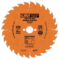 CMT Orange Industrial Rip and Crosscut Saw Blade - D260x2,5 d30 Z60 HW -5°Neg