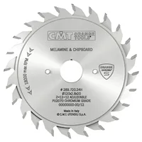 CMT CHROME Adjustable Scoring Blade - D125x2,8-3,6 d20 Z12+12 HW