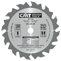 CMT Rip Saw Blade for Portable Machines - D190x20 Z12 HW