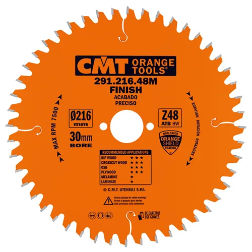 CMT Orange Universal Saw Blade for Portable Machines - D220x2,8 d30 Z36 HW