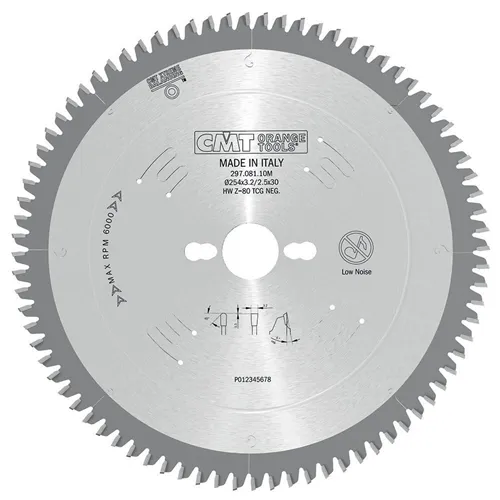 CMT Saw Blade for Laminated Board, Non-ferrous Metal, Plastic - D305x3,2 d30 Z96 HW