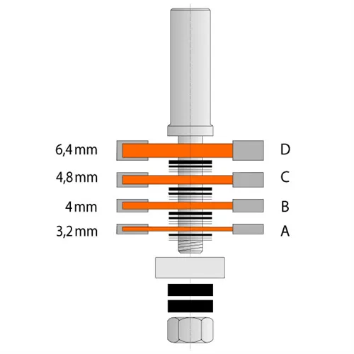 CMT Straight Slot Cutter - D47,6 t3,2-18 H12,8 S=12 HW