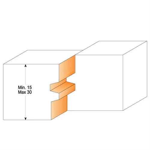 CMT C955 Reverse Glue Joint Bit - D44,4x32 S=12 HW
