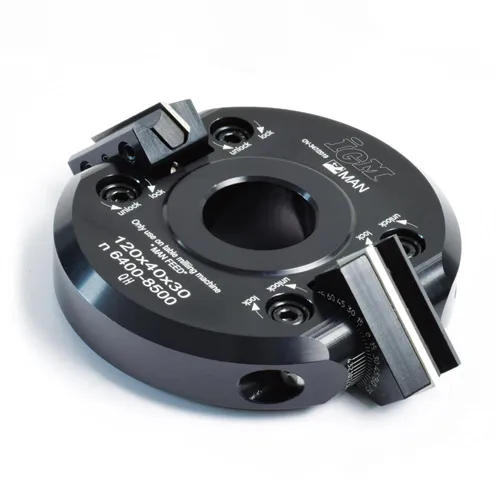 IGM F607 Adjustable Chamfering Cutter Head +-45° MAN - D120x40 d30 Z2 ALU