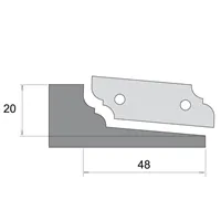 IGM Profile Knife for F631 - type A, bottom