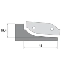 IGM Profile Knife for F631 - type C, bottom