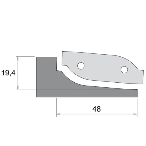 IGM Profile Knife for F631 - type C, bottom