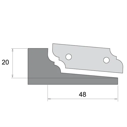 IGM Profile Knife for F631 - type A, top