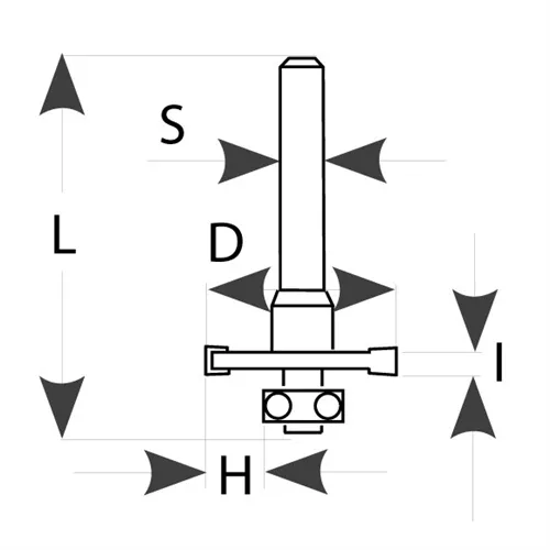 IGM M122 Slot Cutter  - D31,8x3 L62,4 S=8 HW
