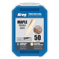 Kreg Standard Pocket-Hole Plugs - maple, 50 pcs