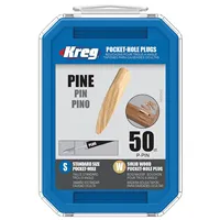 Kreg Solid-Pine Standard Pocket-Hole Plugs, 50 pc