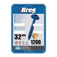 Kreg Blue-Kote Maxi-Loc Pocket-Hole Screws -32 mm, coarse thread, 1200 pcs