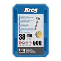 Kreg Zinc Maxi-Loc Pocket-Hole Screws - 38 mm, coarse thread, 500 pcs