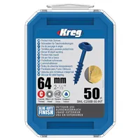 Kreg Pocket-Hole Screws Blue-Kote 64 mm - 50 pc