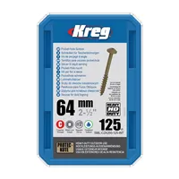 Kreg Protec-kote Maxi-Loc HD Pocket-Hole Screws - 64 mm, coarse thread, 125 pcs