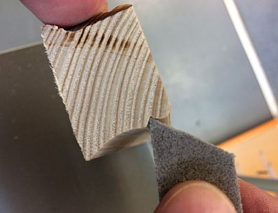 elastic sanding sponge use