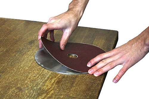 CMT sanding wheel and sand paper