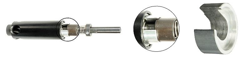 Step-by-step dowel joint production  - removing the ring