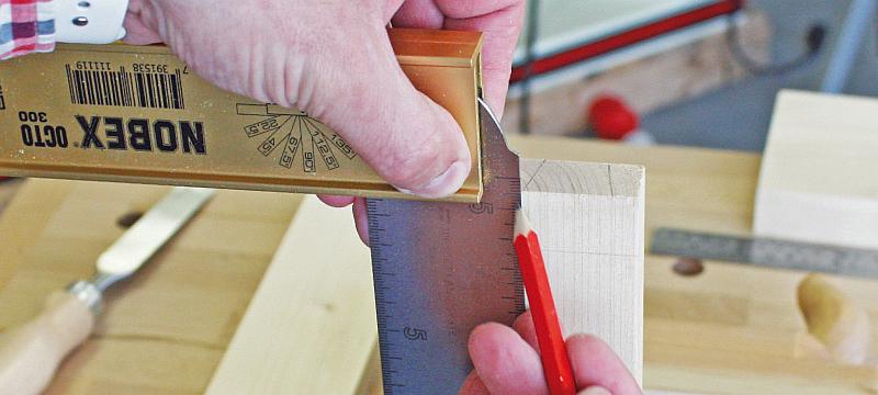 Dovetail joint production - accurate draw out