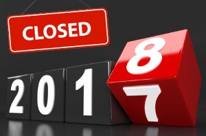 Opening Hours during the Holidays 2017